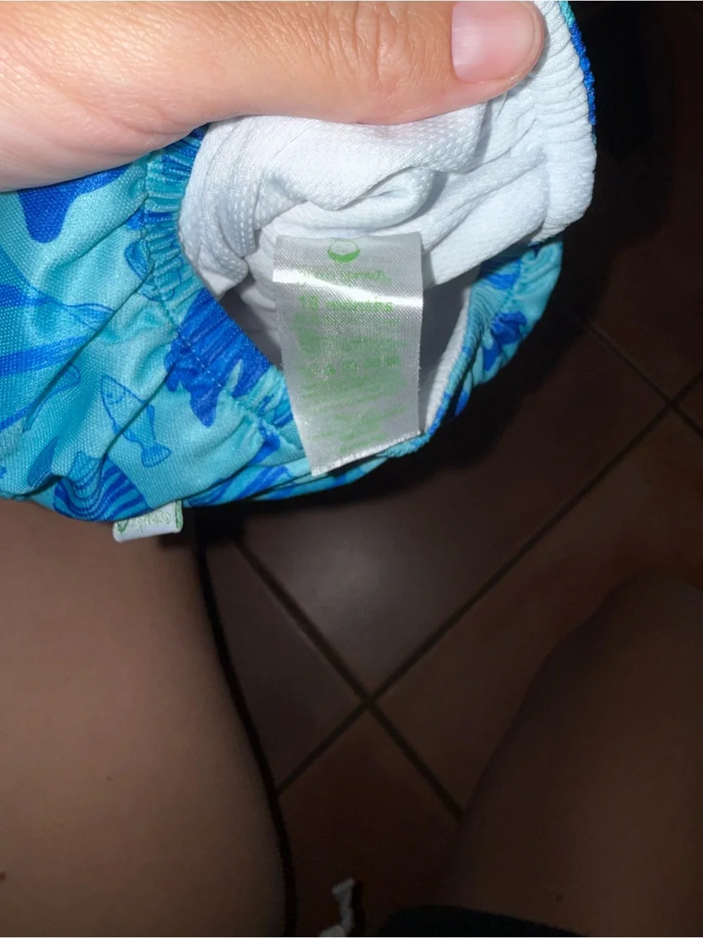 Blue Fish‎ Print Swim Diaper Cover for Kids